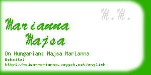 marianna majsa business card